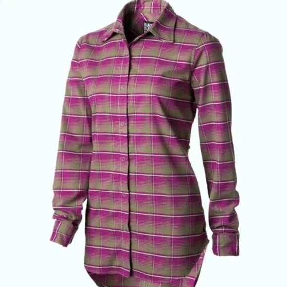 BURTON DryRide Blitz Snap Flannel DryRide Shirt - Tart Color - Women's Medium - Picture 9 of 9